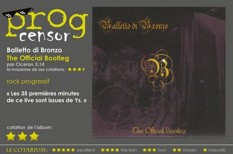 Balletto di Bronzo - The Official Bootleg