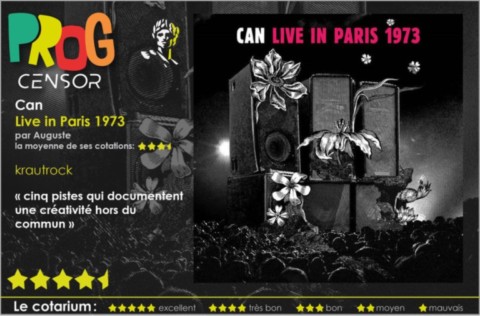 Auguste 01/06/2024 : Can - Live in Paris 1973